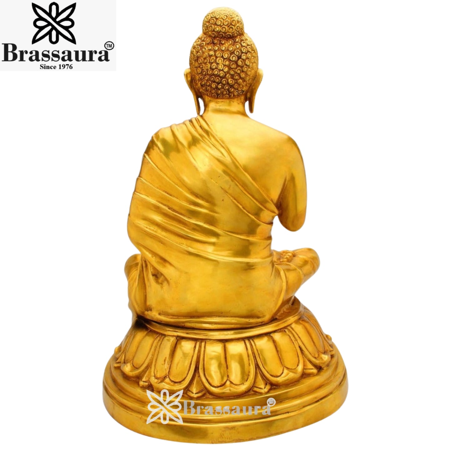 Brass Vintage Buddha Weight 15.6 Kg & Height 22 Inch