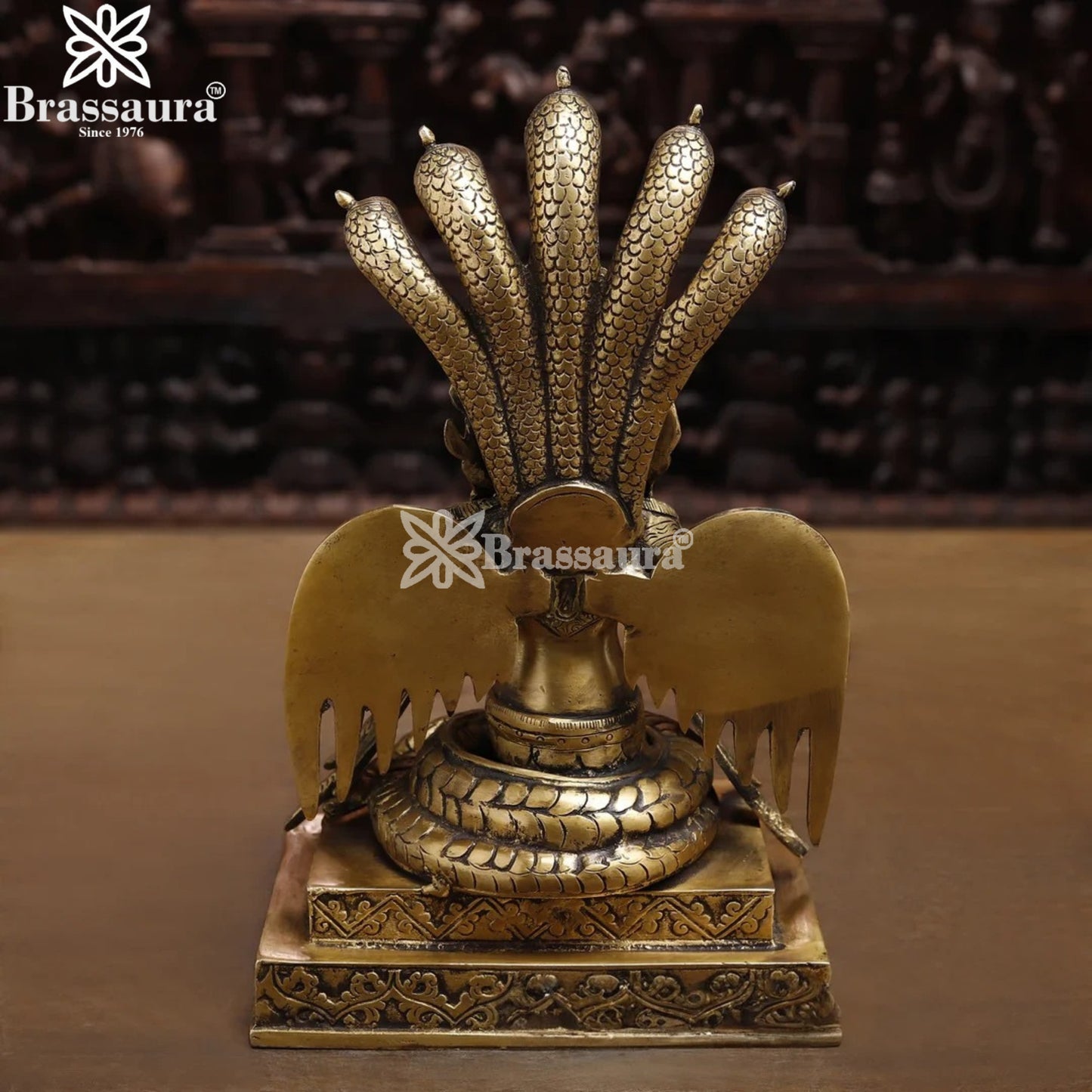 Brass Naga Kanya Statue Weight 5.6 Kg And Height 12.5 Inch