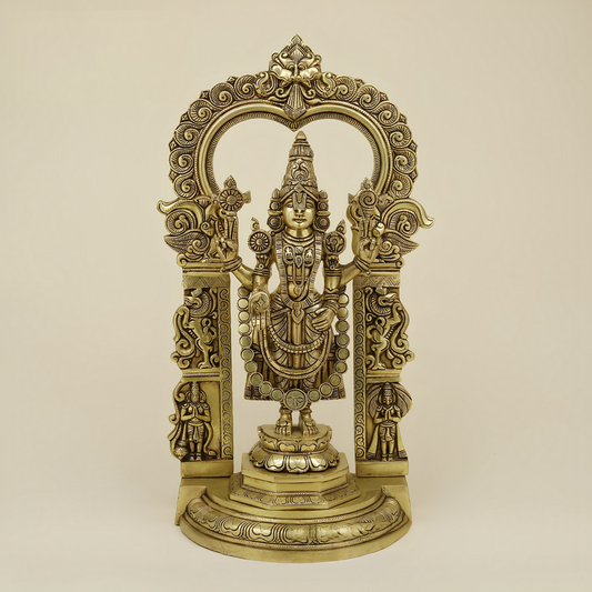 Brassaura® Brass Balaji Idol For Home Decor Height 22 Inch
