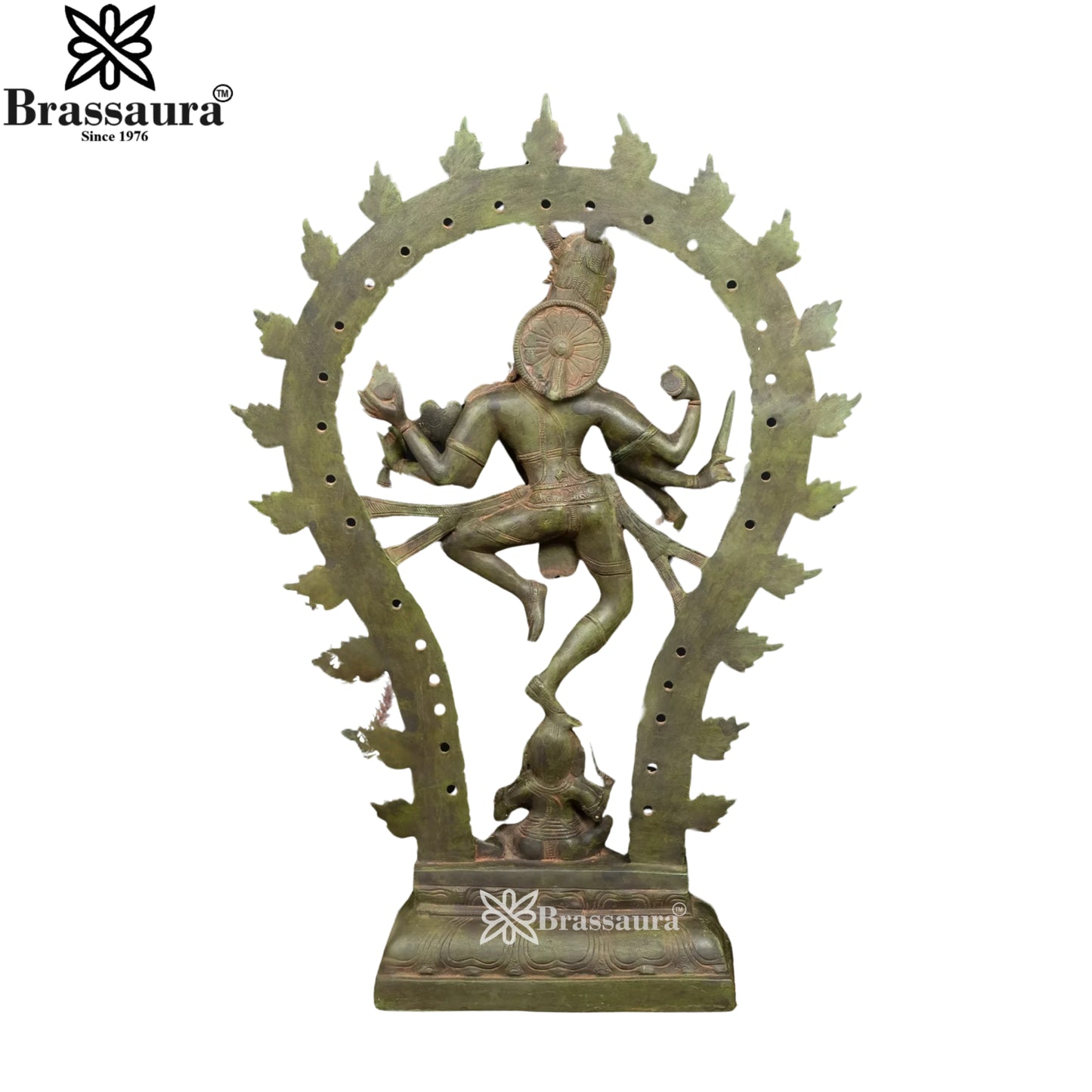 Brass Dancing Natraj Statue Weight 10.5 Kg And Height 24.5 Inch