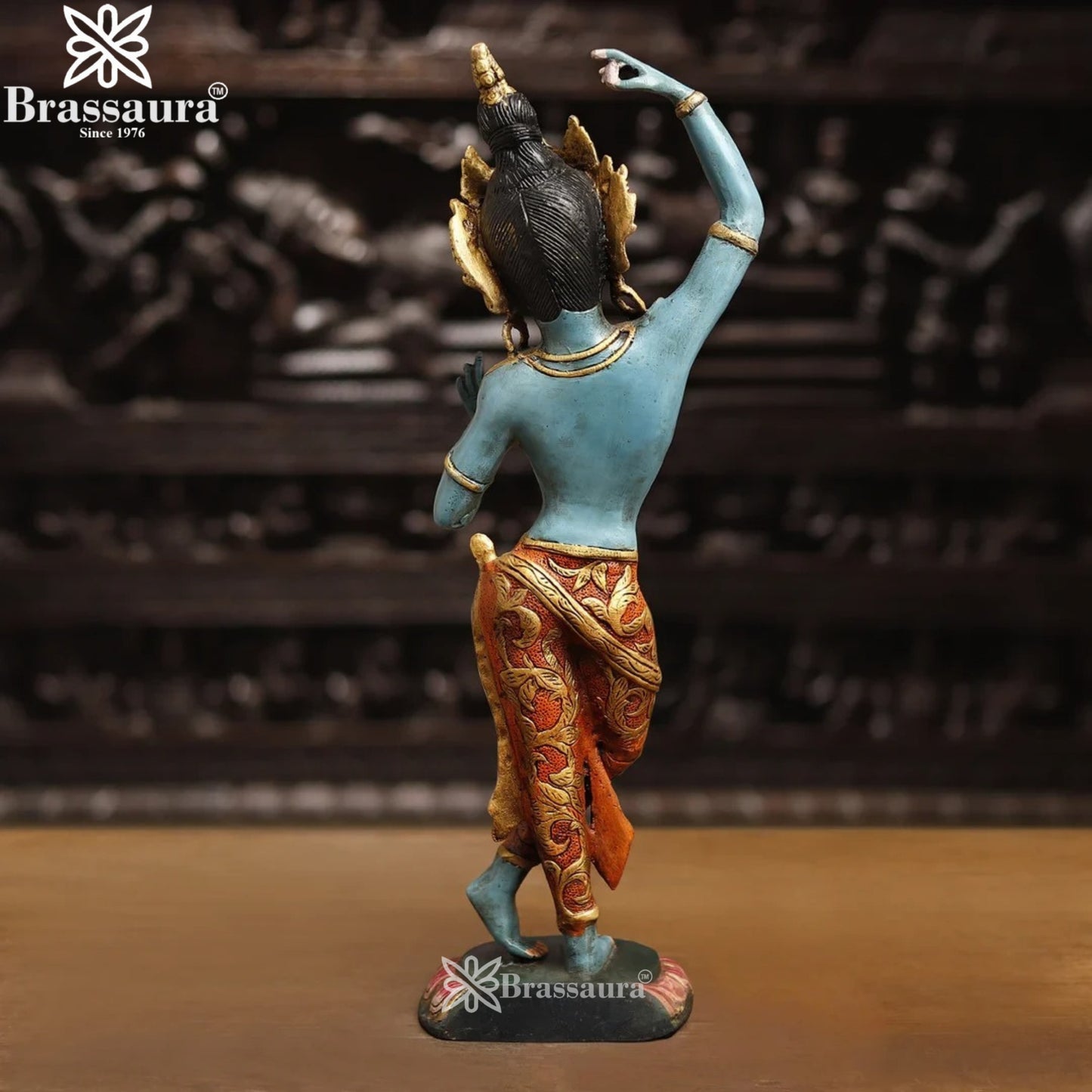 Brass Vintage Tara Statue Weight 4.14 Kg And Height 20 Inch