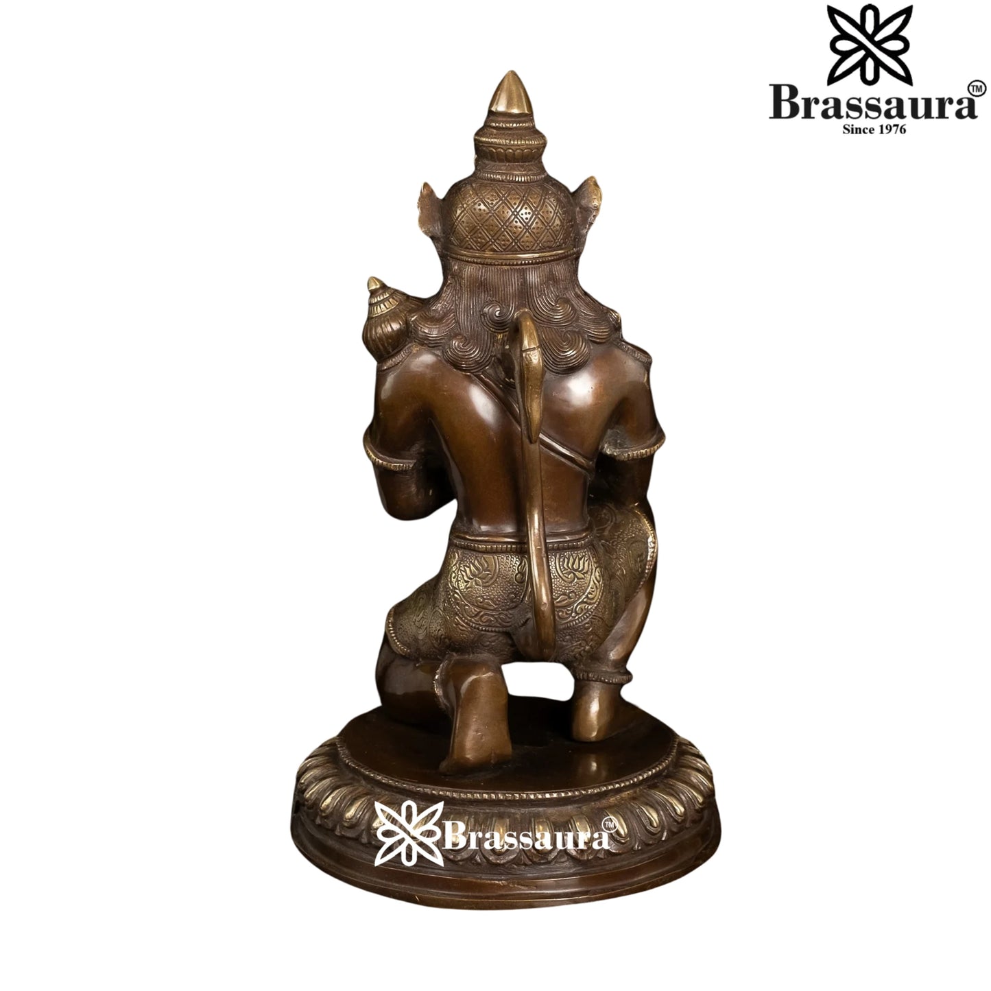 Brass Hanuman Statue Weight 7 Kg And Height 14 Inch