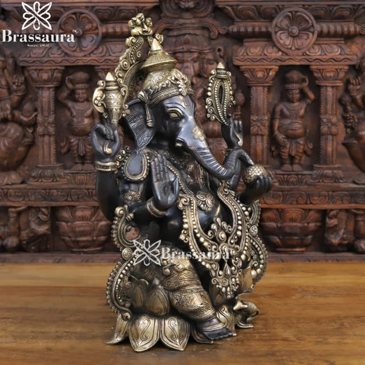 Brass Jewellery Ganesha Weight 20 Kg & Height 21 Inch