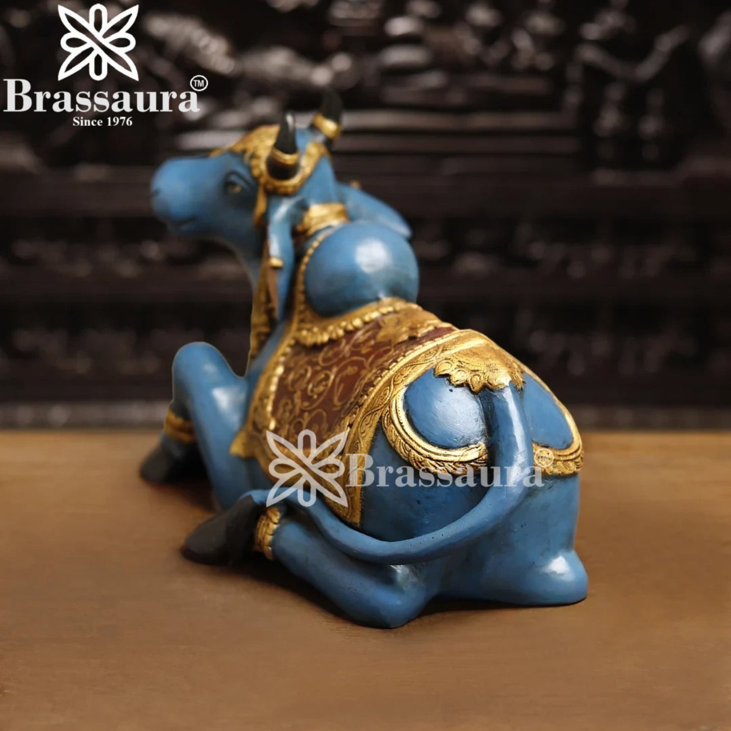 Brass Nandi For Home Décor And Gift Items Weight 18.2 kg Height 14 Inch