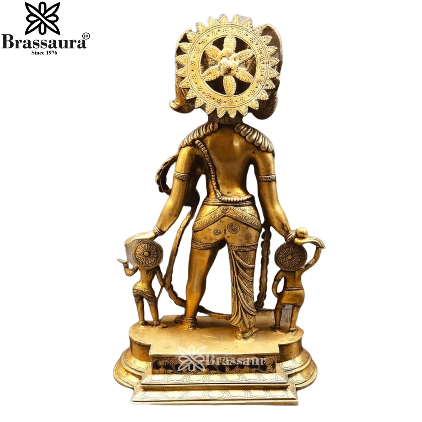 Brass Vaikuntha Vishnu Statue Weight 18.6 Kg And Height 24 Inch