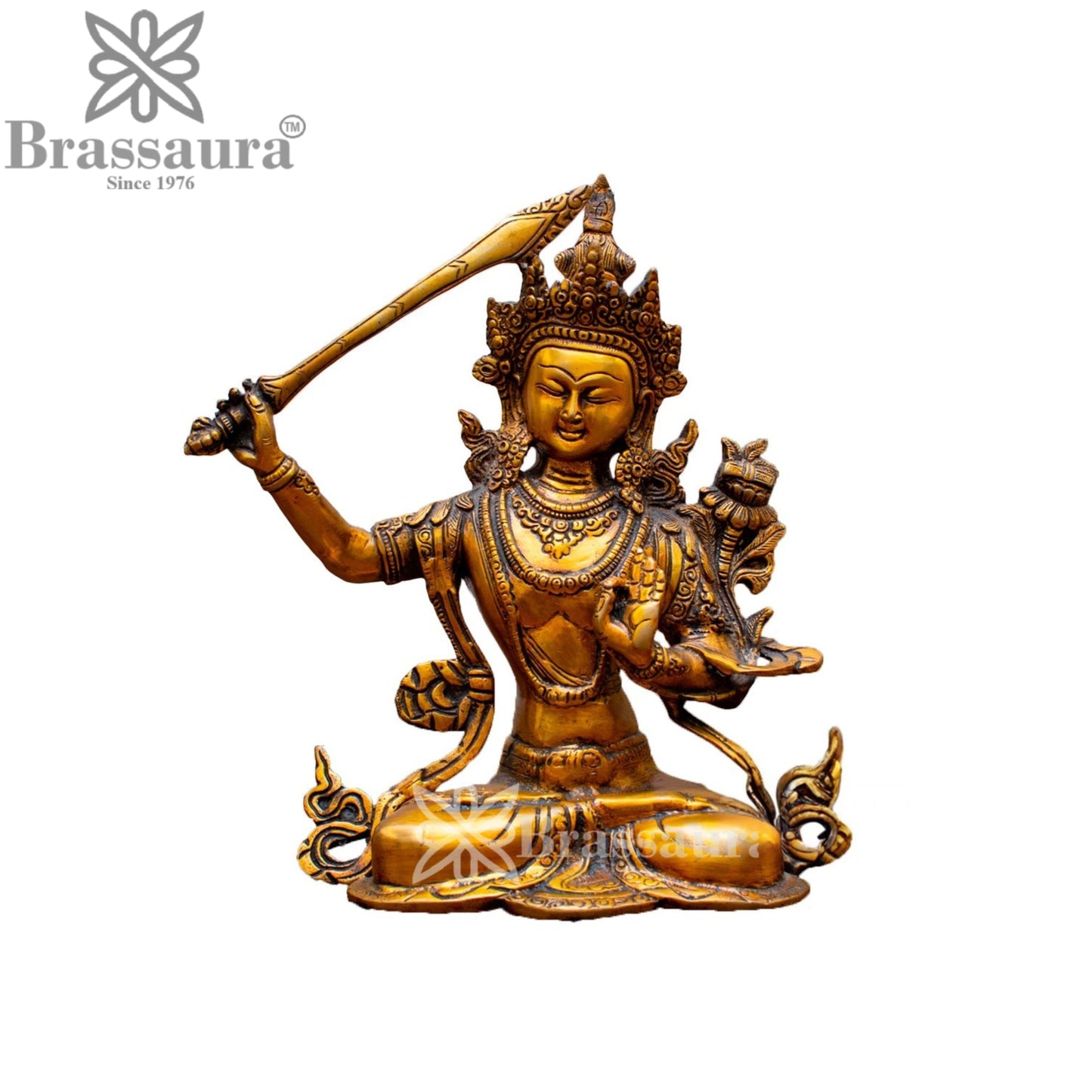 Brass Artistic Tara Weight 11 Kg & Height 15 Inch