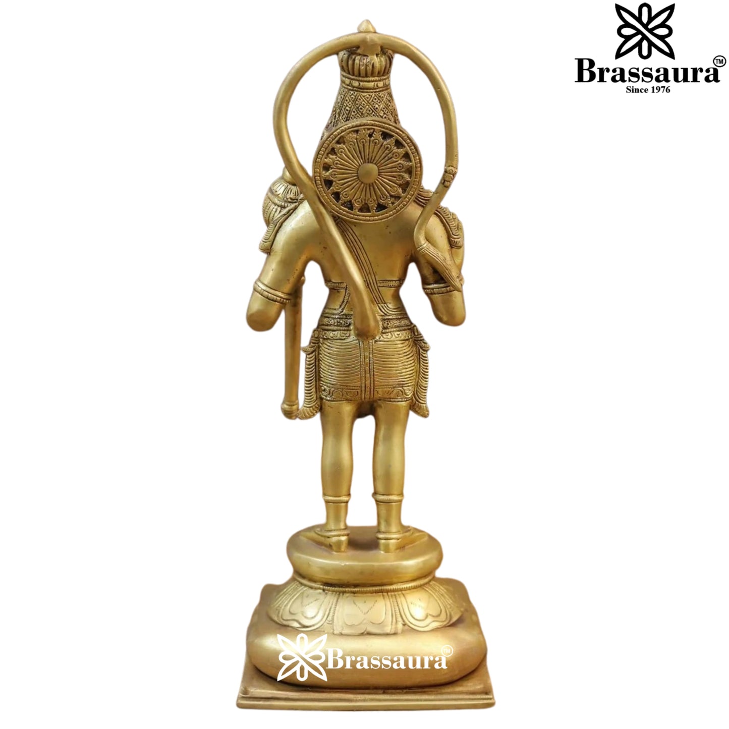 Brass Hanuman Statue Weight 5.5 Kg And Height 14.5 Inch