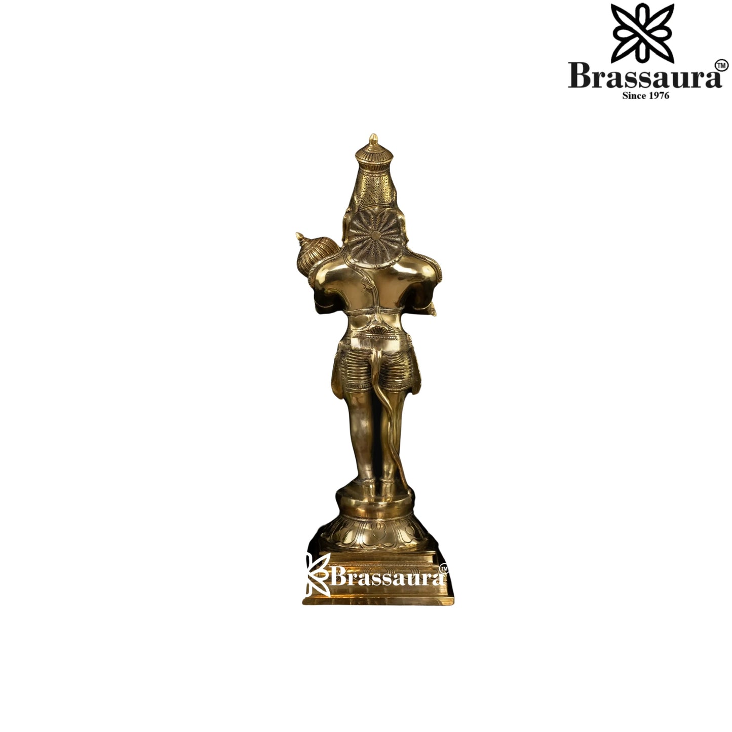 Brass Standing Hanuman Statue Weight 11.7 Kg And Height 23 Inch