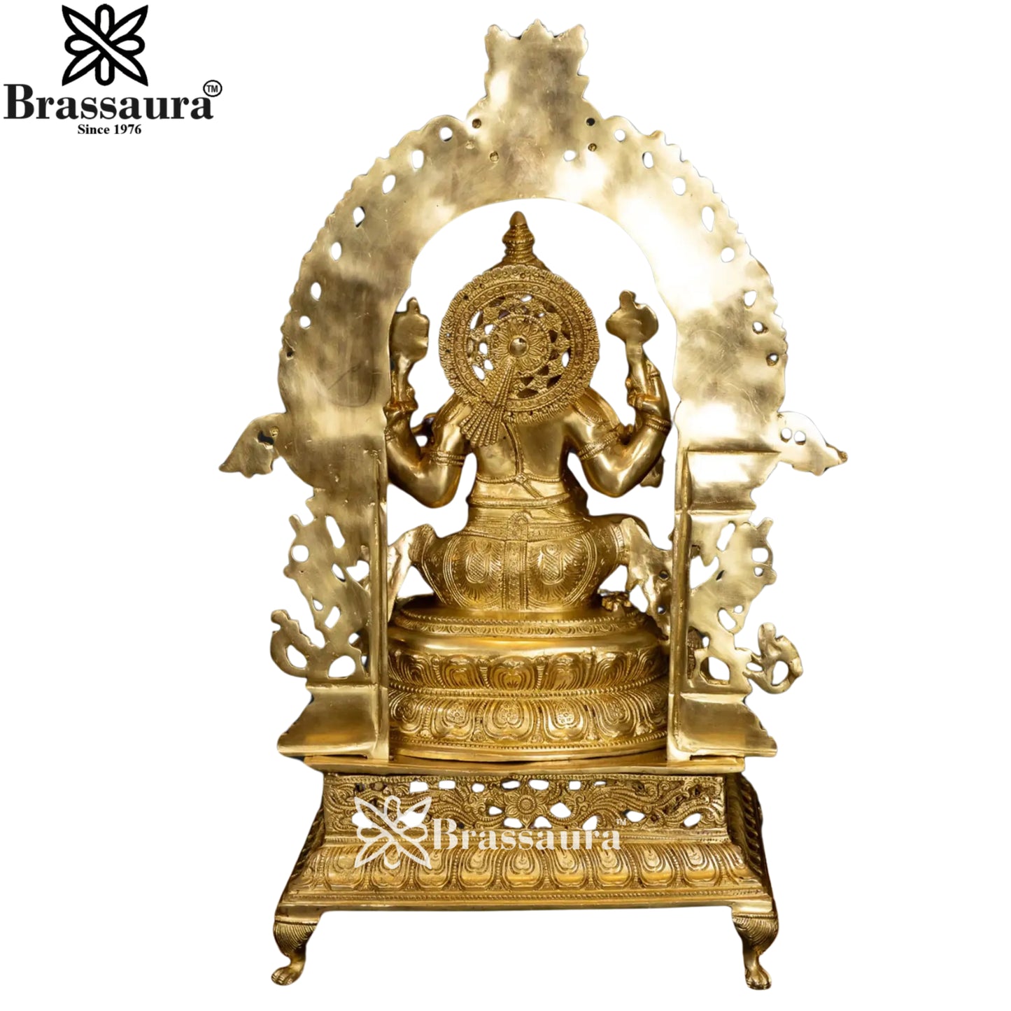 Brass Ring Ganesha Statue Weight 30 Kg & Height 28 Inch