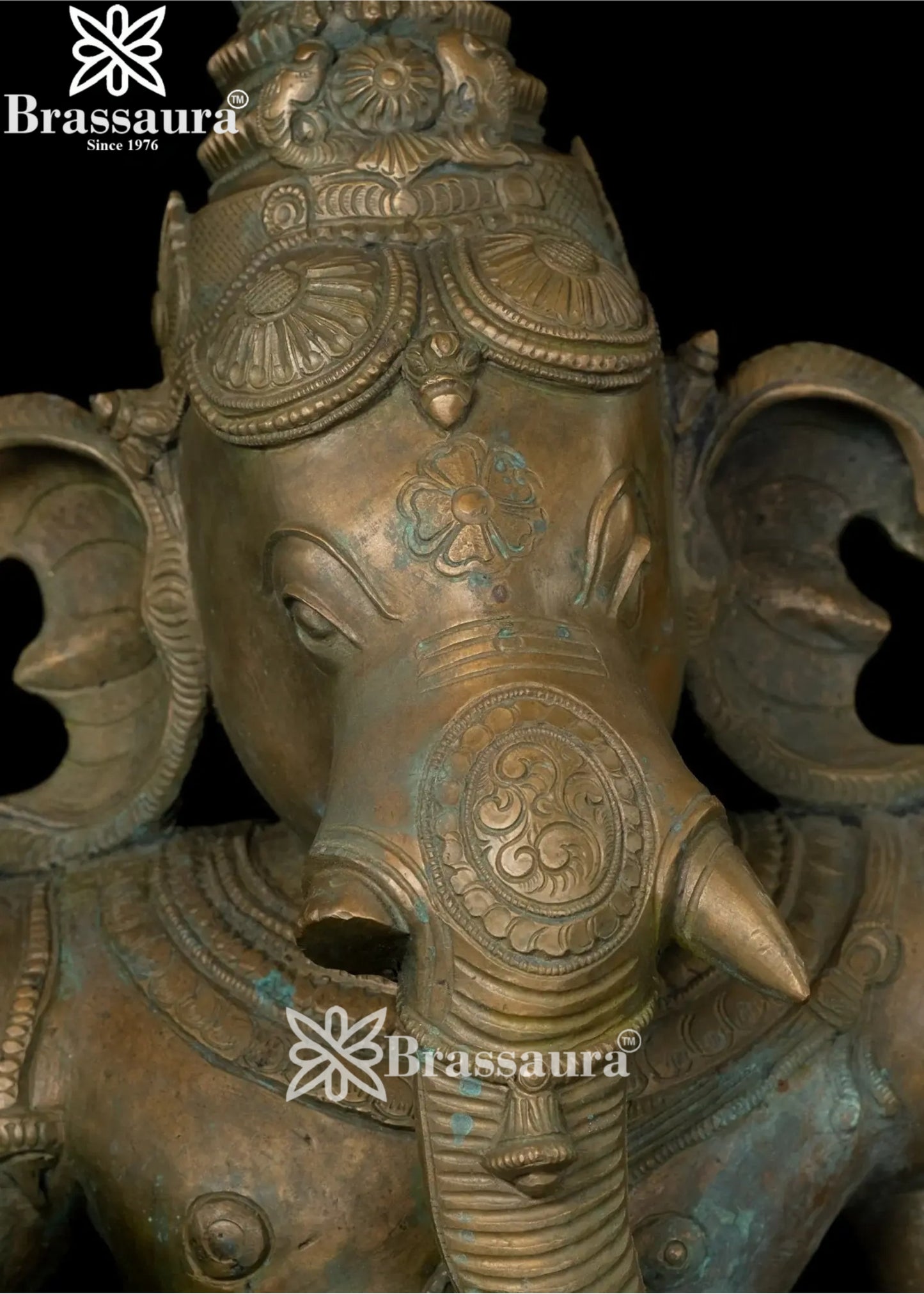 Bronze Dancing Ganesha Statue Weight 61 Kg And Height 34 Inch