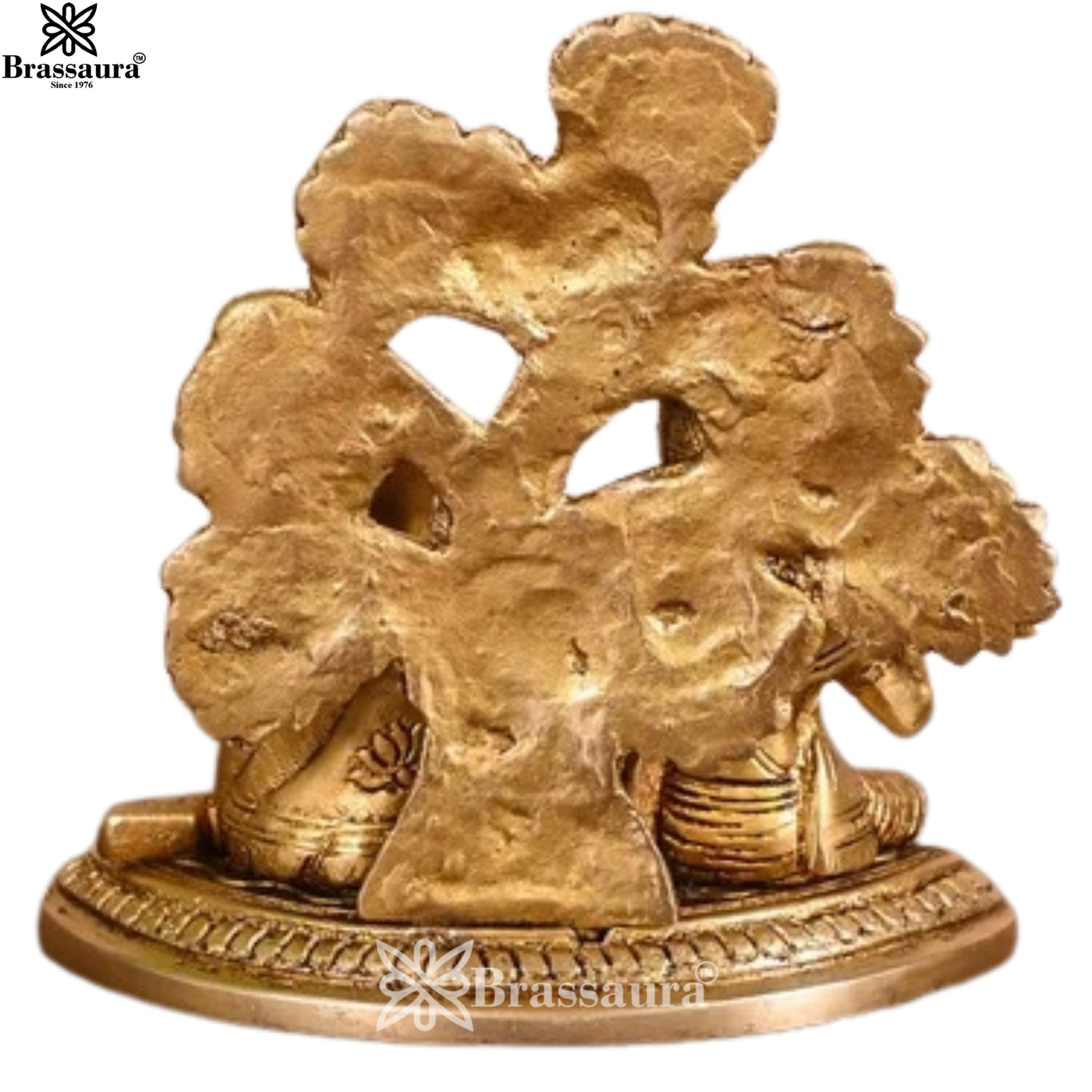Brass Antique Radha Krishna Weight 1.43 Kg And Height 5.5 Inch