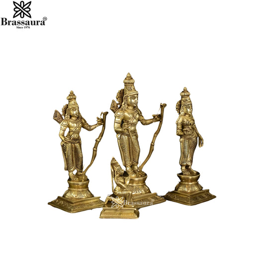 Brass Ram Darbar Statue Weight 8.1 Kg