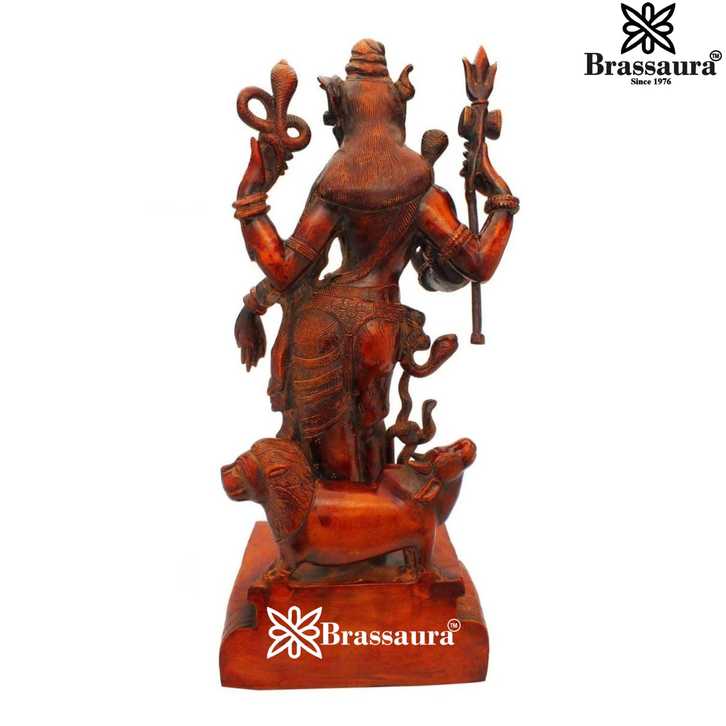 Brass Artistic Aardhnareshwar Statue Weight 10.5 kg & Height 18 Inch