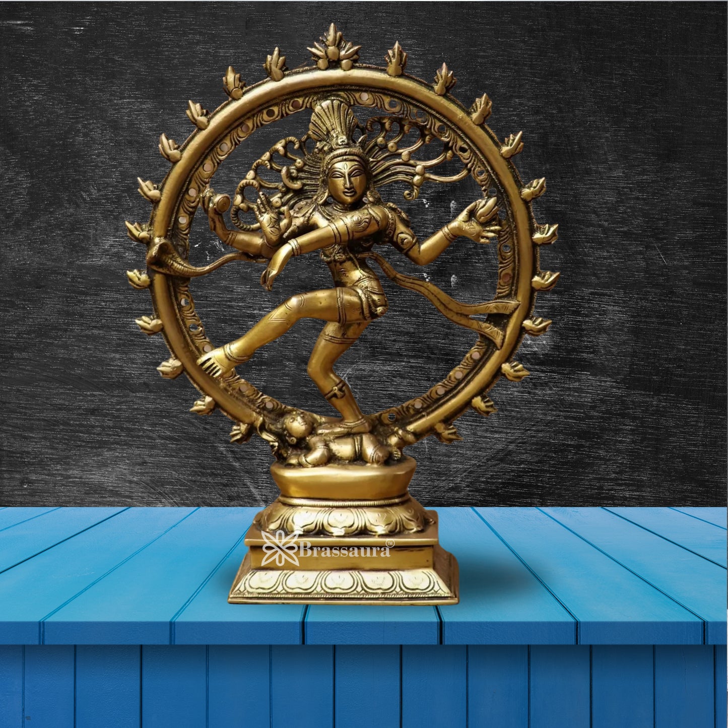 Brass Dancing Natraj Statue Weight 3.5 Kg And Height 10 Inch