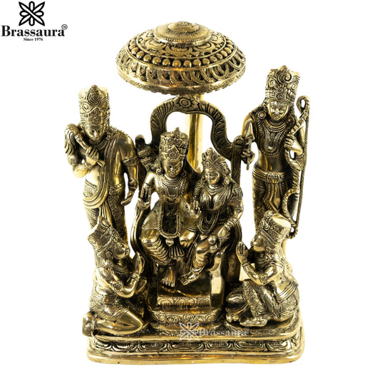 Brass Ram Darbar Statue Weight 12.1 Kg And Height 15.5 Inch