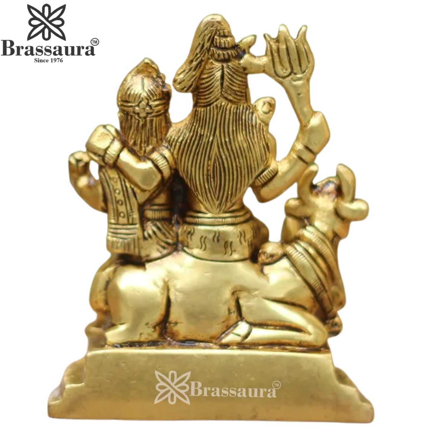 Brass Lord Shiv Family Statue Weight .9 Kg And Height 4.5 Inch