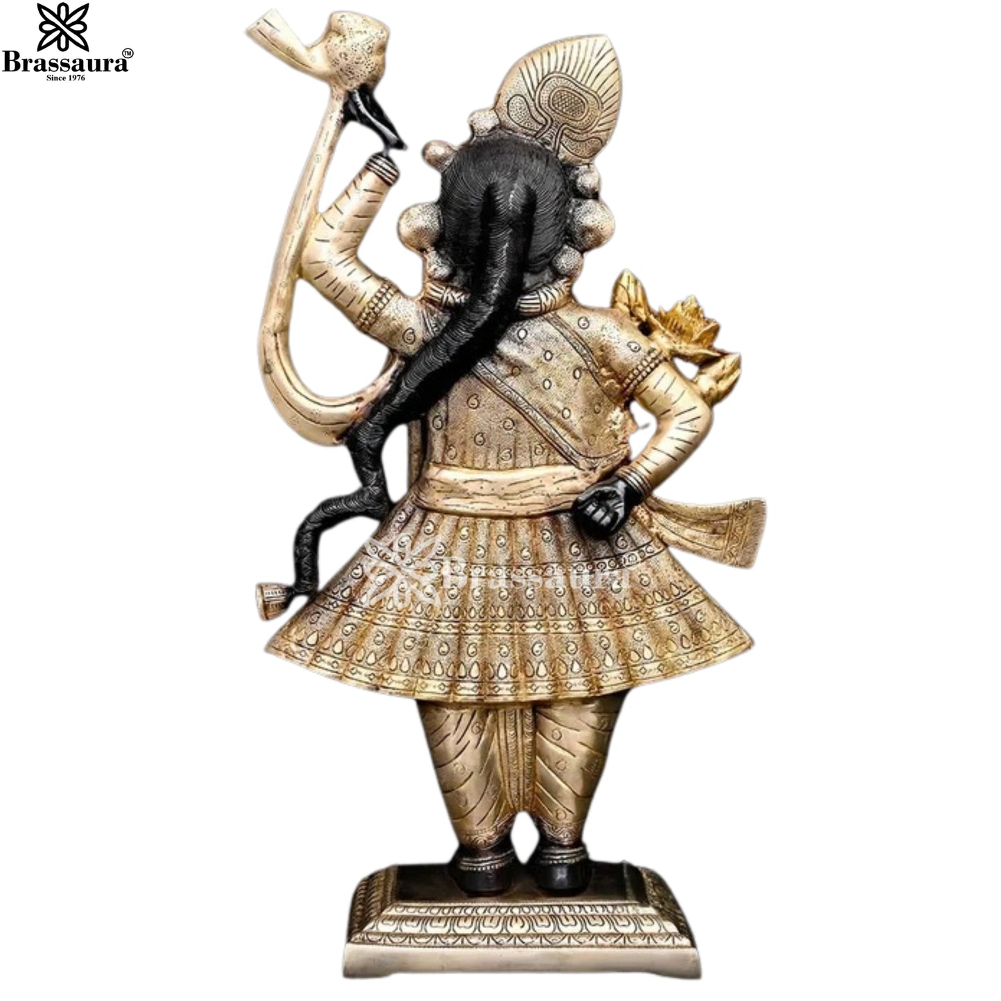 Brass Gowardhan Murti Weight 29 Kg And Height 32 Inch