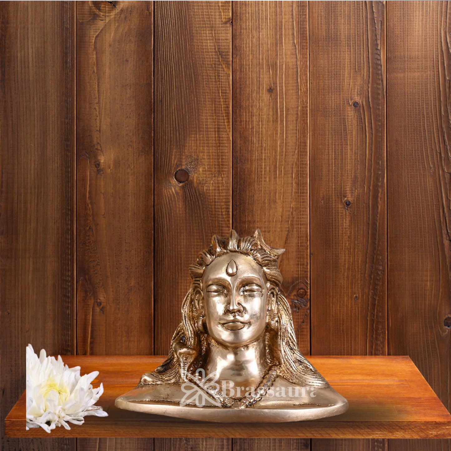 Brass Adi Yogi Lord Shiva Statue Weight .74 Kg And Height 4 Inch