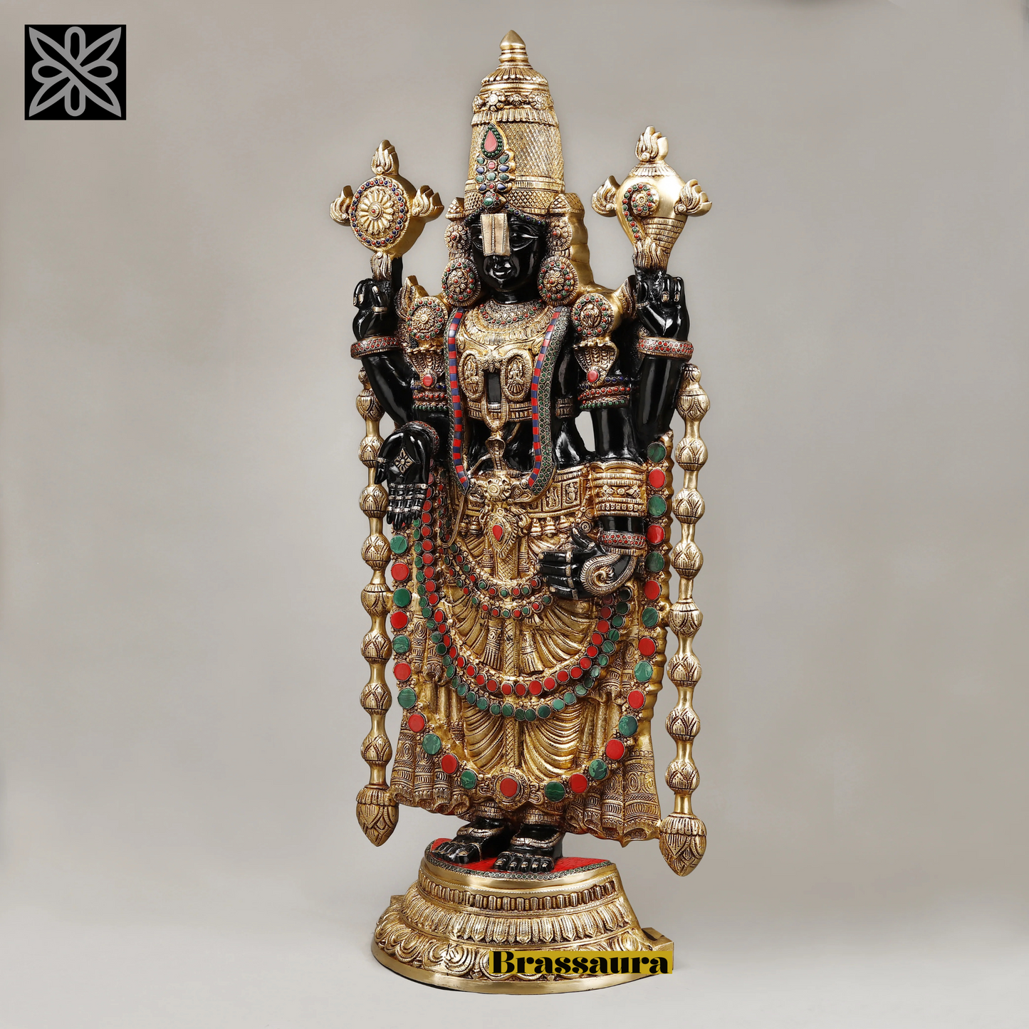 Brass Balaji Idol For Home Decor Height 46 Inch & Weight 48.1 Kg