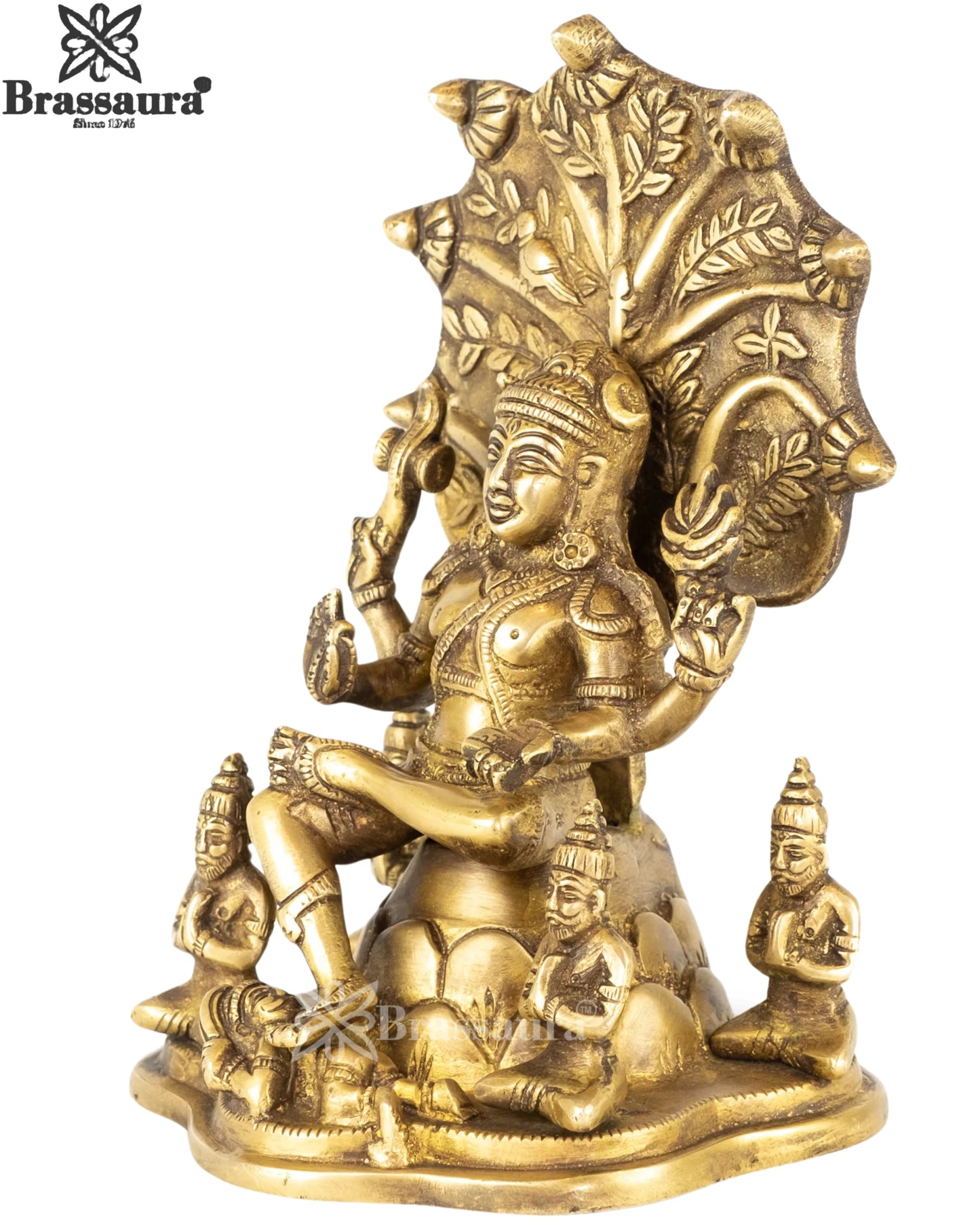 Brass Dakshinamoorthy Lord Shiva Statue Weight 2.9 Kg And Height 9 Inch