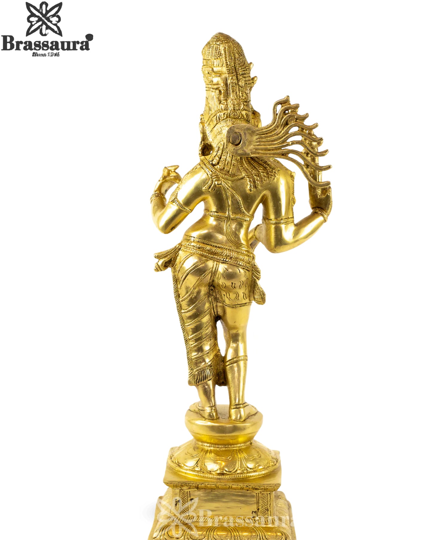 Brass Aardhnareshwar Statue Weight 8.1 Kg And Height 20.5 Inch