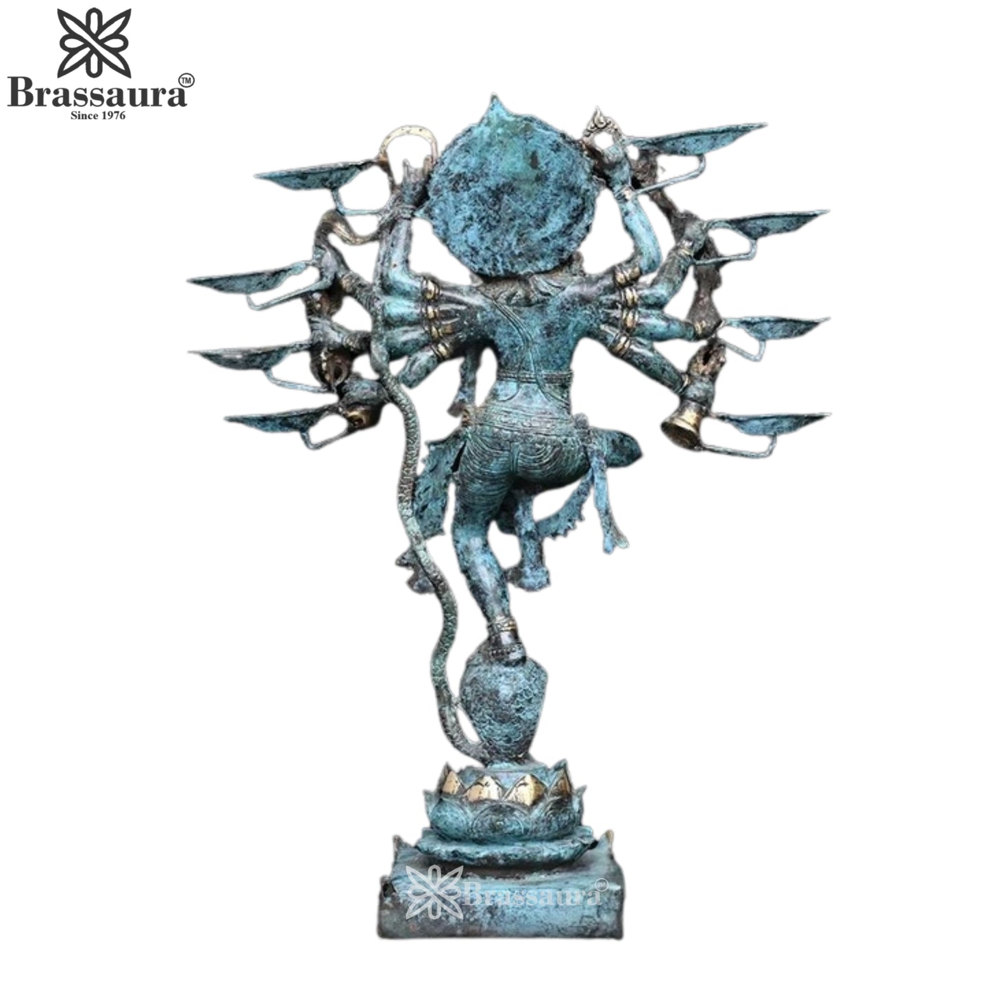 Bronze Dancing Krishna Murti Weight 6.4 Kg And Height 24.5 Inch