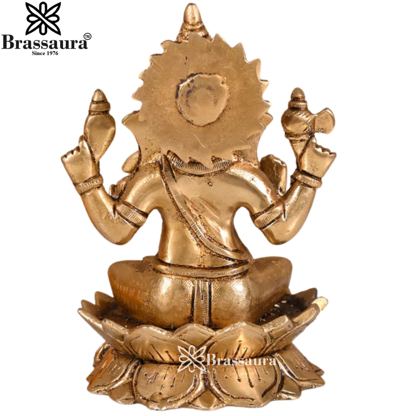 Brass Ganesha Statue Weight 2 Kg & Height 6 Inch