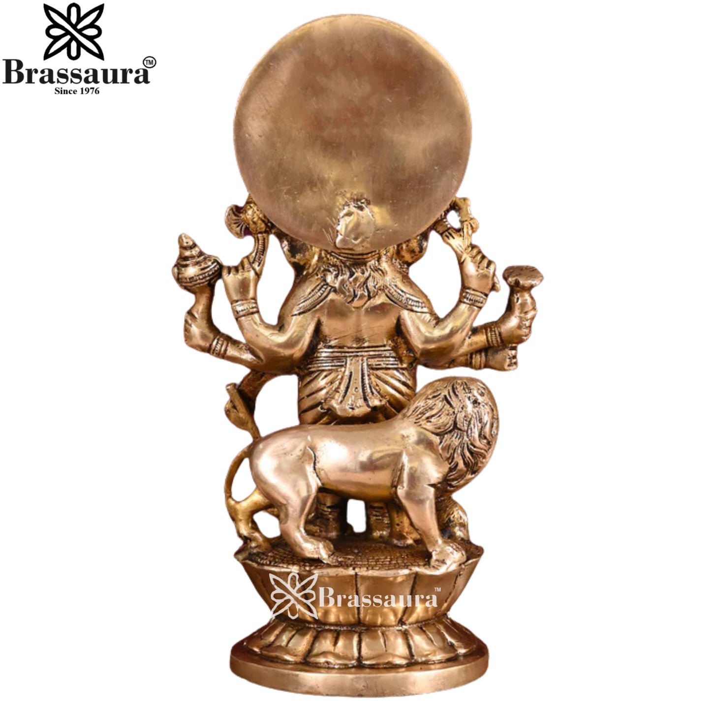 Brass Ganesha Statue Weight 3.6 Kg & Height 11.5 Inch