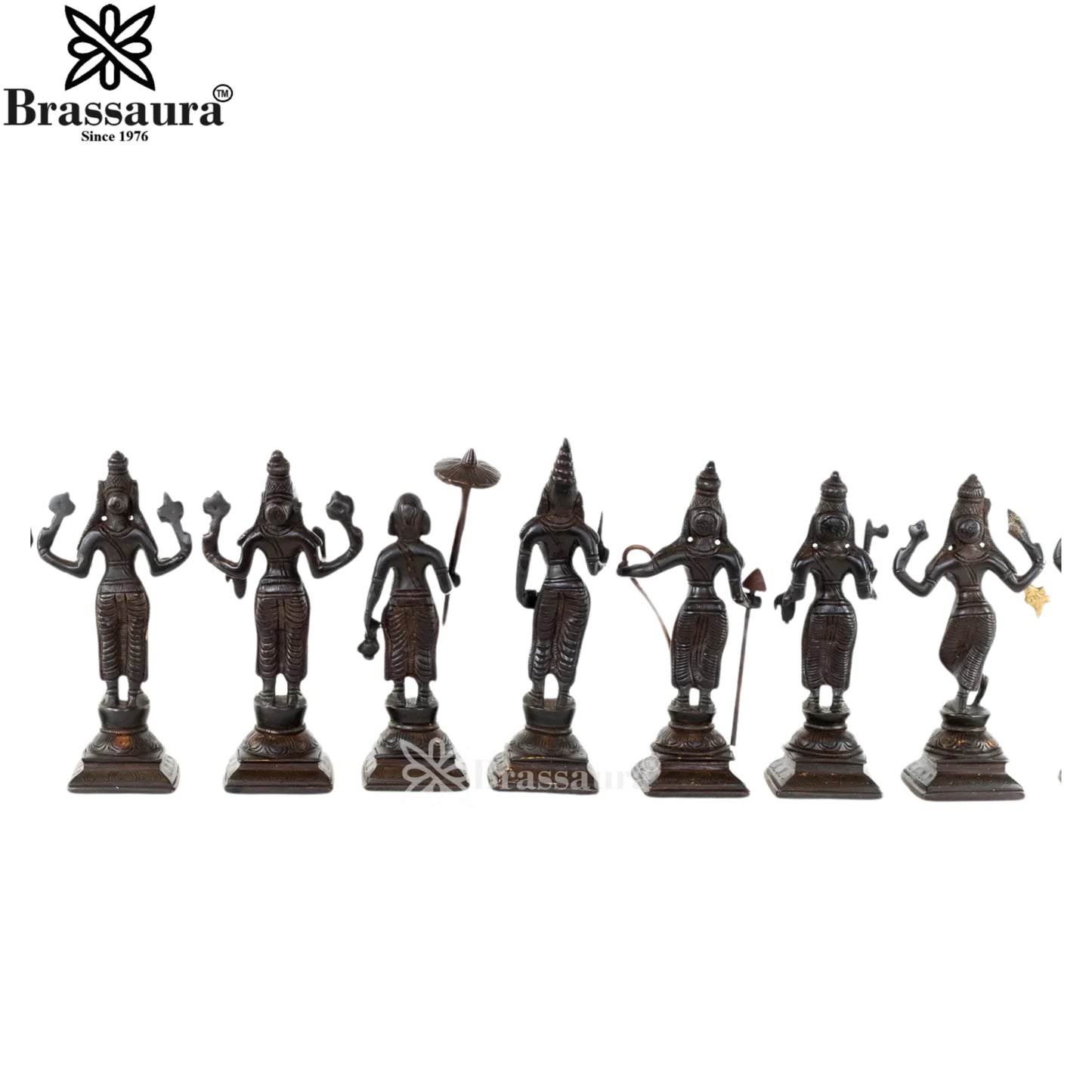 Brass Vishnu Dashavatar Statue Weight 4.6 Kg And Height 6 Inch