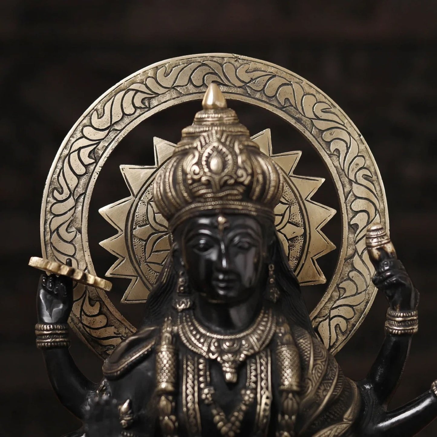 Brass Durga For Home And Décor And Gift Items Weight 19.61 kg Height 17 Inch