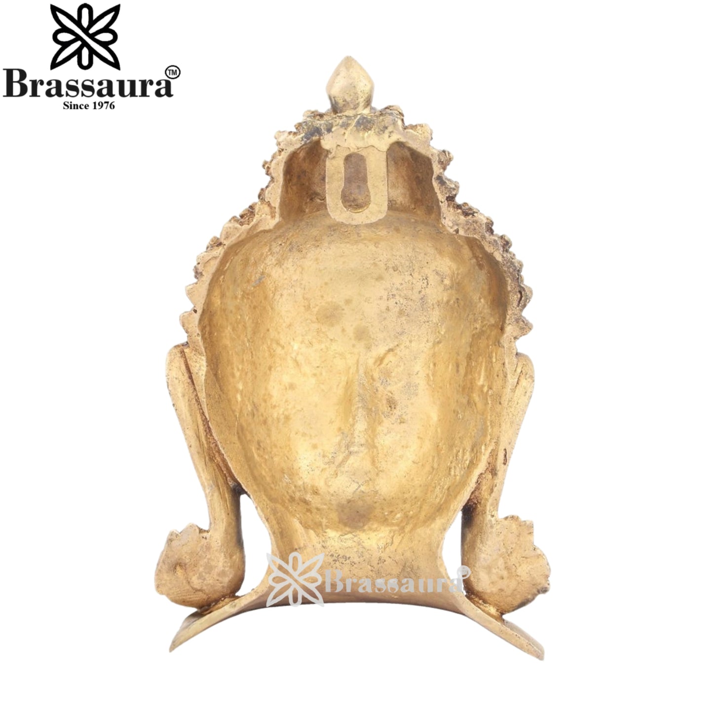 Brass Royal Golden Head Buddha Weight 2 kg & Height 8 Inch