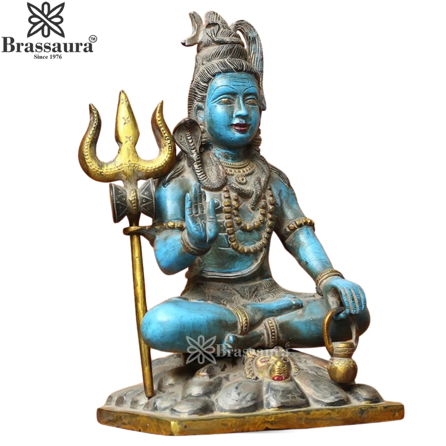 Brass Lord Shiva Statue Weight 4.5 Kg And Height 11 Inch