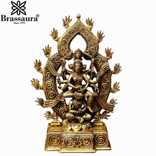 Brass Kamakhya Kali Statue Weight 5 Kg And Height 12.5 Inch