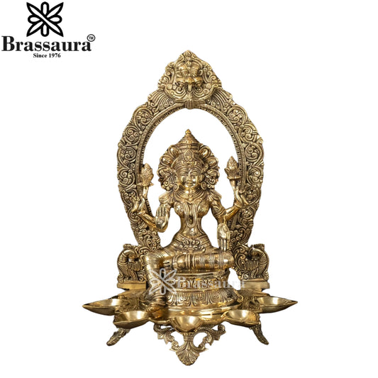 Brass Super Fine Lakshmi Murti Weight 10 Kg And Height 18 Inch