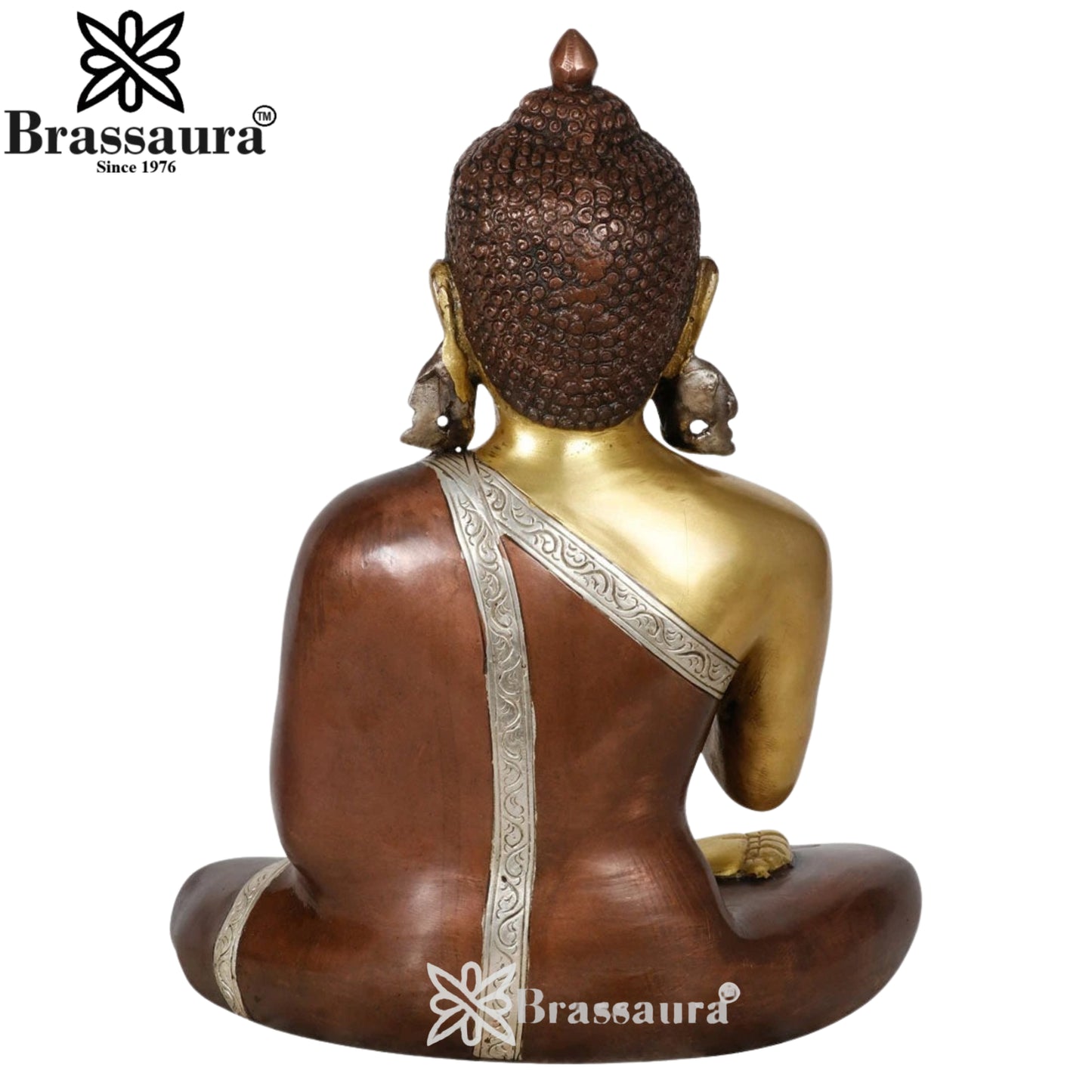 Brass Blessing Buddha Weight 6 kg & Height 13 Inch