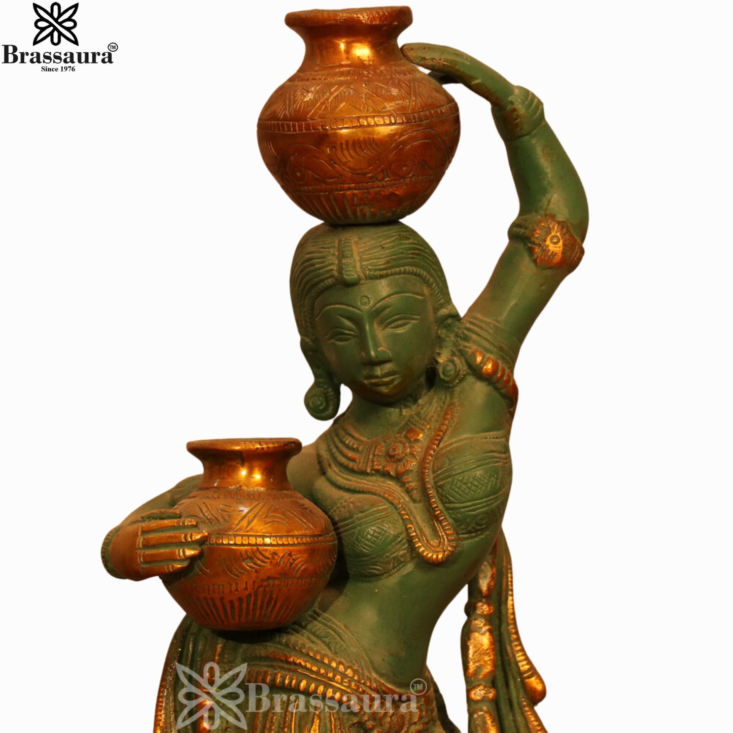 Brass Classic Lady For Home Décor And Gift Items Weight 4.4 kg Height 15.6 Inch