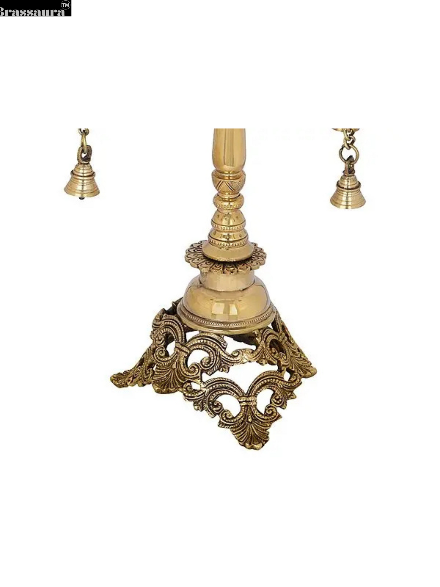 Brassaura™ Side Table with Bells – Height 14.96 inches | Weight 5.20 kgs