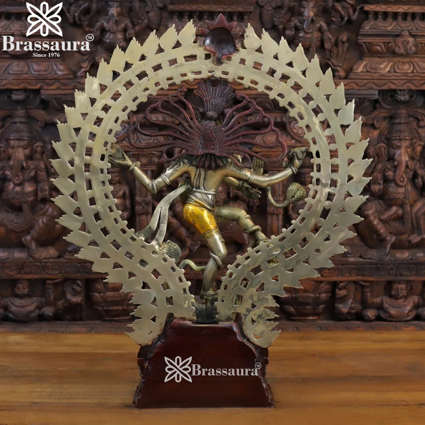 Brass Classic Dancing Natraj Statue Weight 17.12 Kg And Height 28.5 Inch