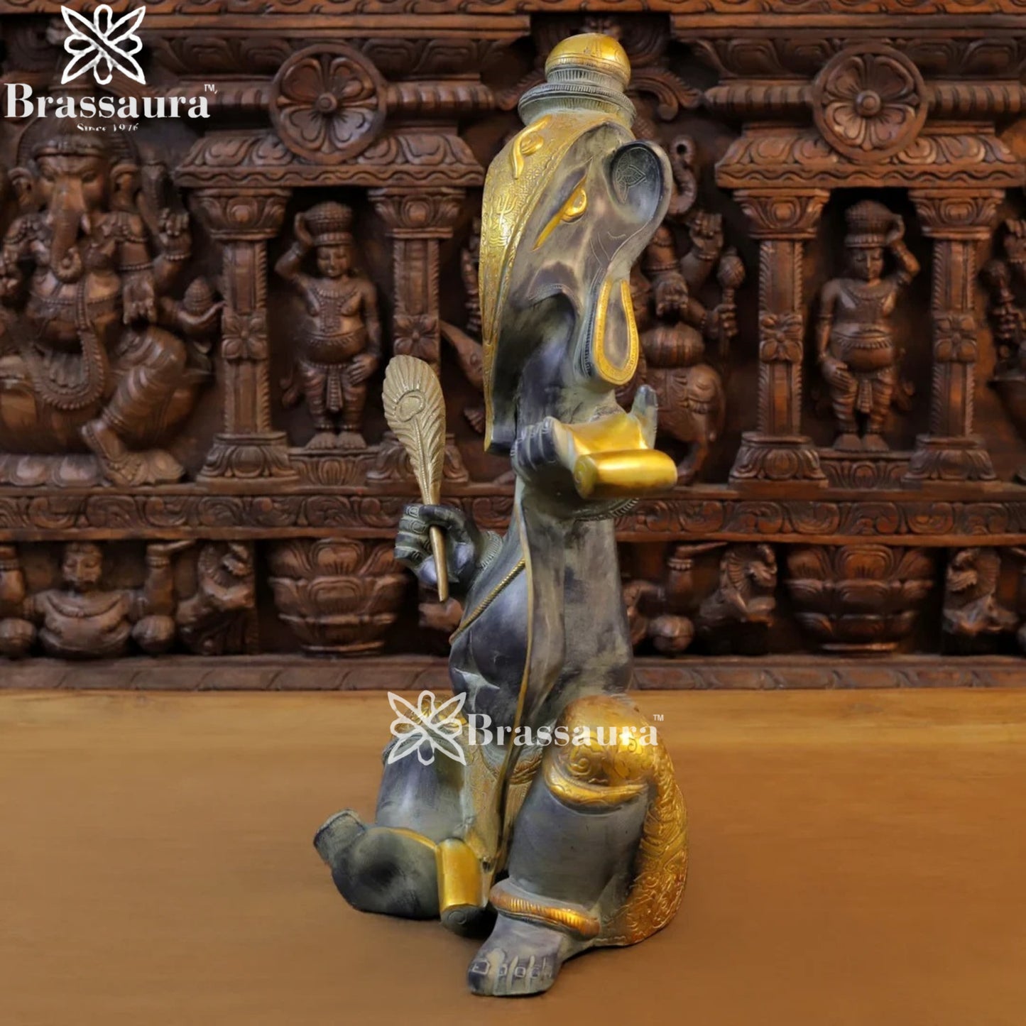 Brass Modern Ganesha Weight 14.1 Kg & Height 22 Inch