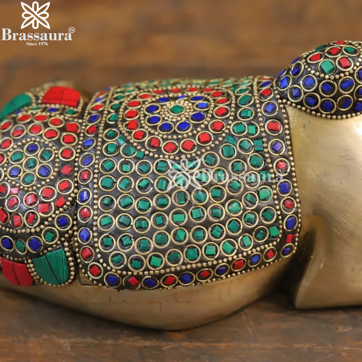 Brass Nandi For Home Décor And Gift Items Weight 2.68 kg Height 6 Inch
