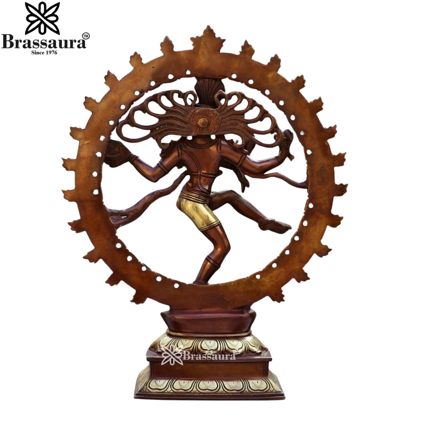 Brass Antique Dancing Natraj Statue Weight 4 Kg And Height 13 Inch