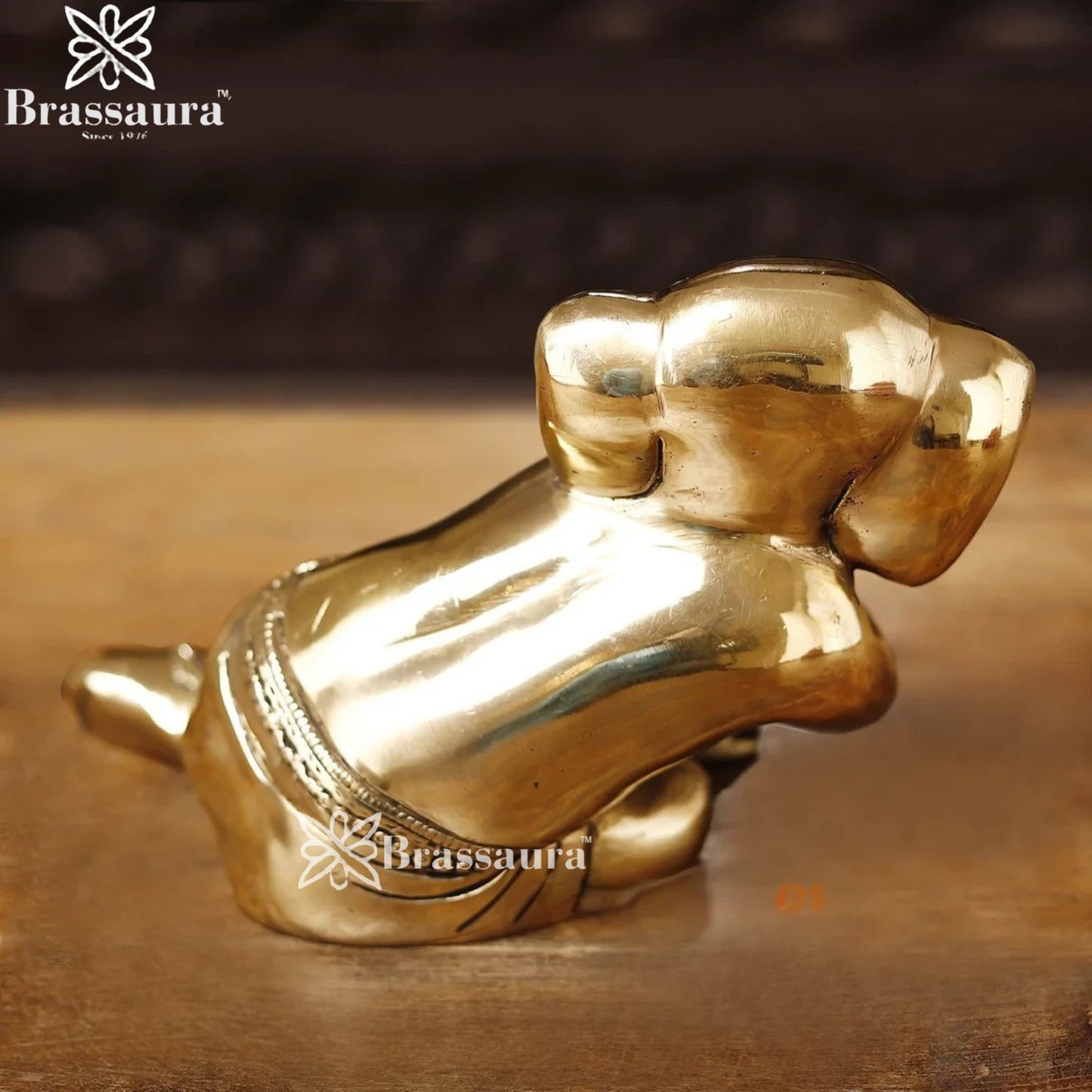 Brass Bal Ganesha Weight 3.8 Kg & Height 7 Inch