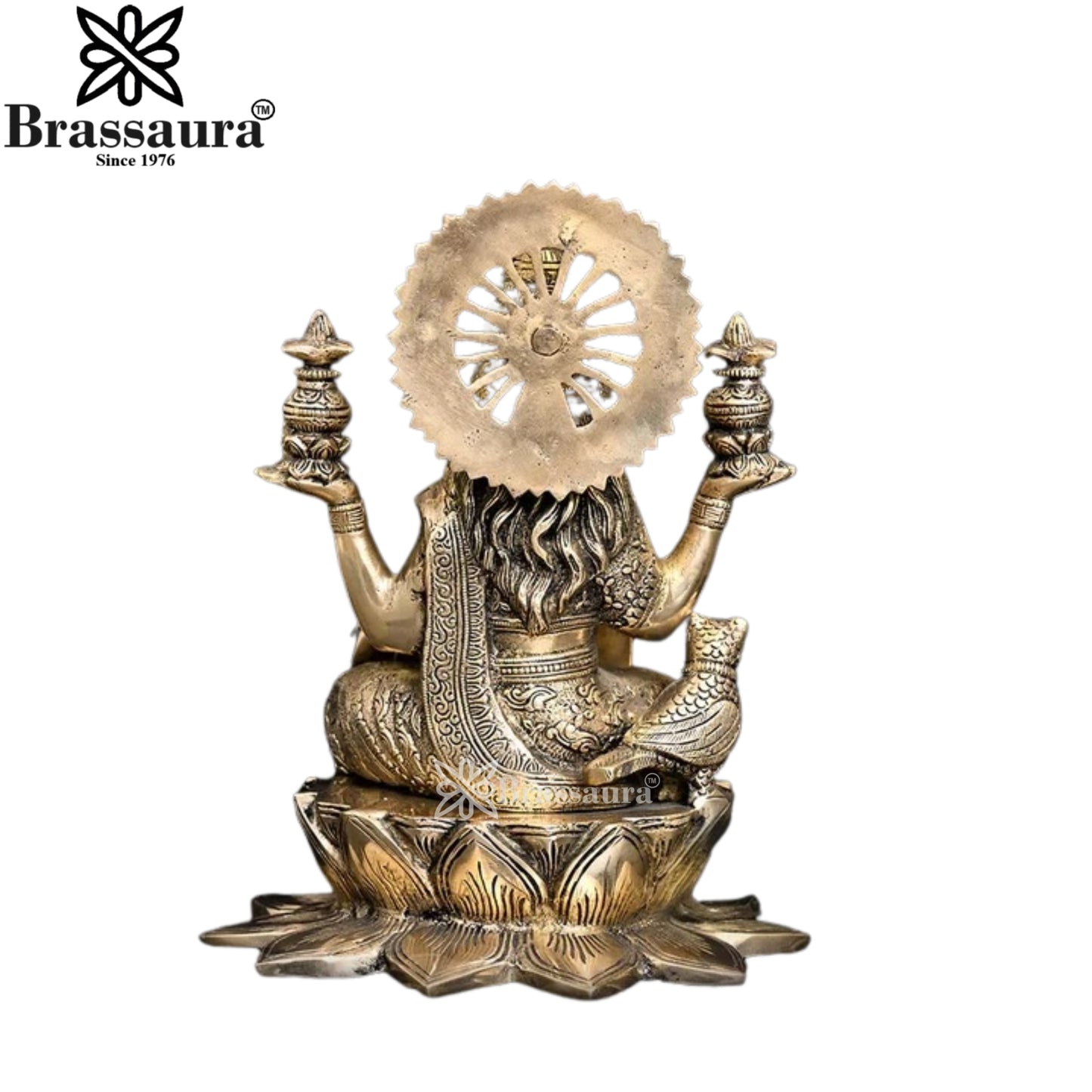 Brass Lakshmi Murti Weight 6.2 Kg And Height 11 Inch