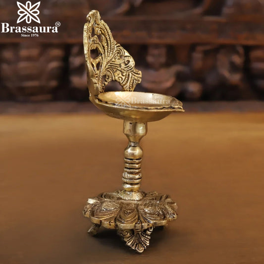 Brassaura™ Brass Urli Statue – Height 9 Inches & Weight 1.02 Kgs | Classic Indian Décor