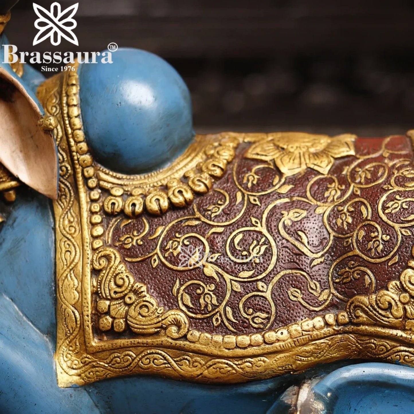 Brass Nandi For Home Décor And Gift Items Weight 18.2 kg Height 14 Inch