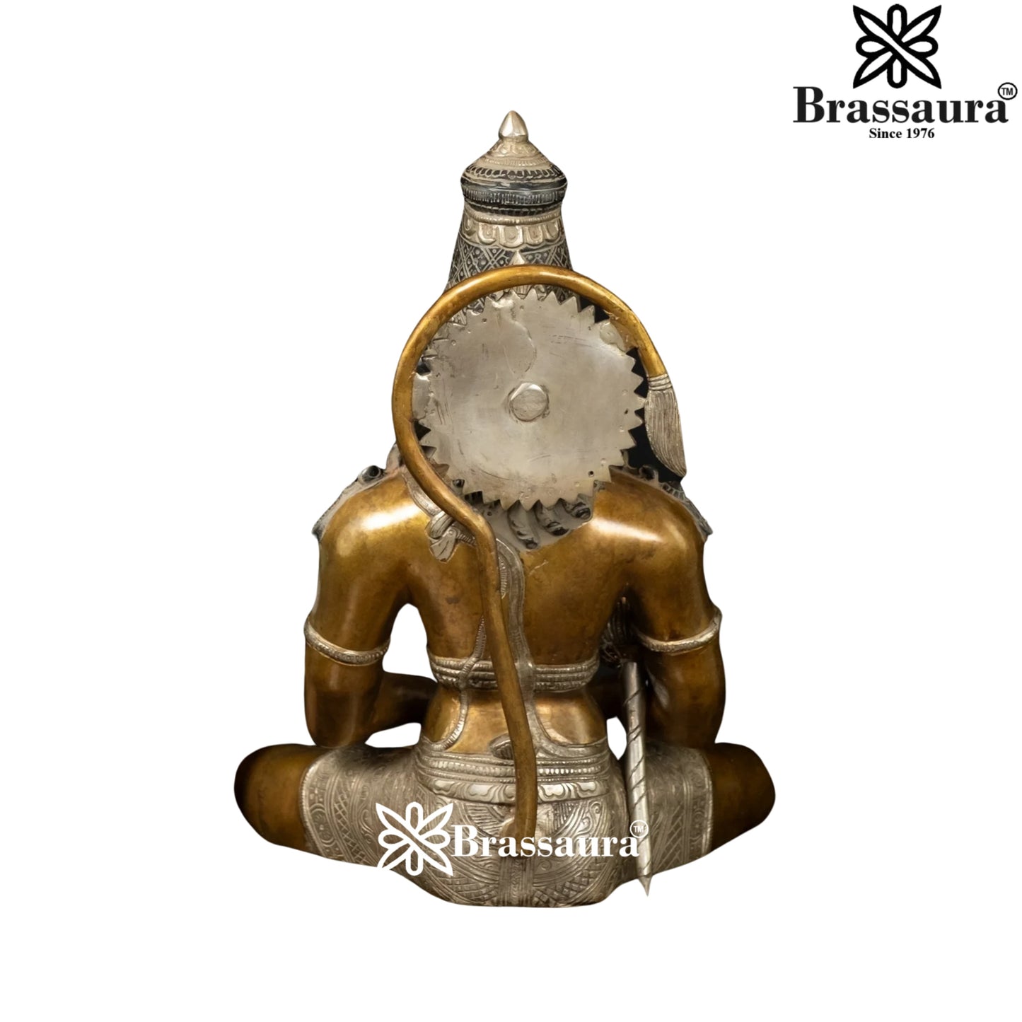Brass Dhyan Mudra Hanuman Statue Weight 8.2 Kg And Height 13 Inch