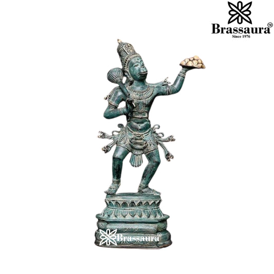 Indonesian Bronze Hanuman Statue Weight 3 Kg And Height 18 Inch