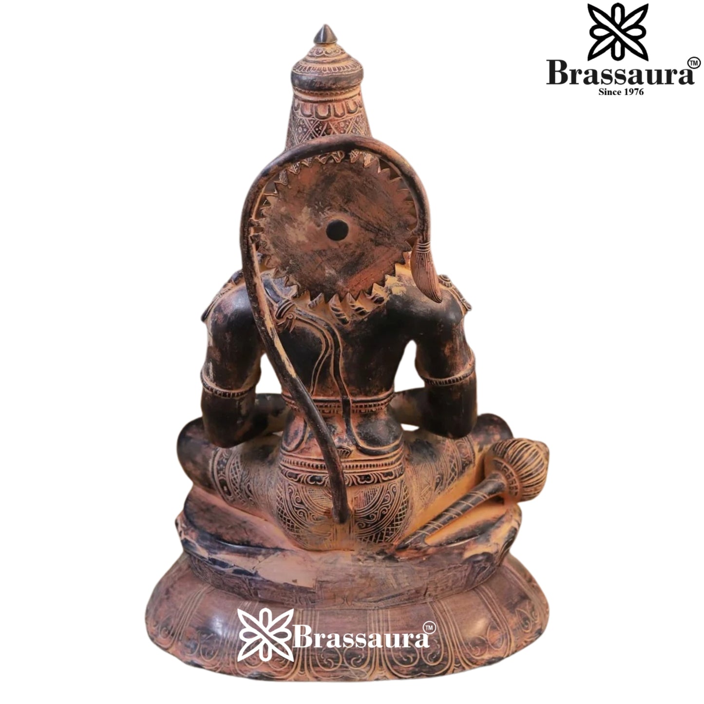 Brass Hanuman Statue Weight 12 Kg And Height 16 Inch