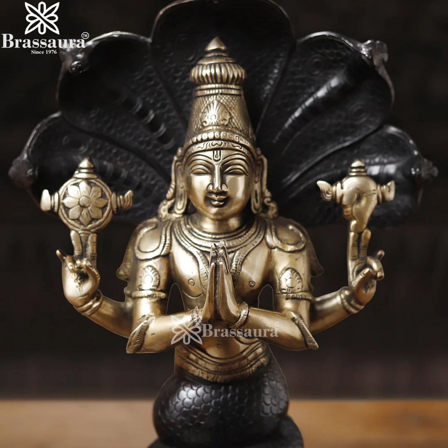 Brass Patanjali Statue Weight 6.34 Kg And Height 15 Inch