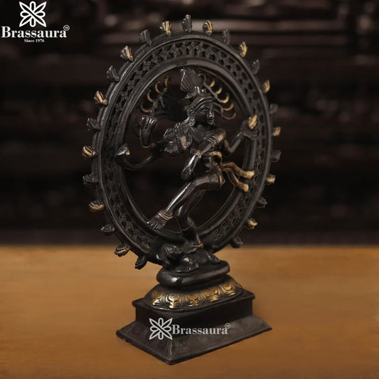 Brass Classic Dancing Natraj Statue Weight 3.8 Kg And Height 14 Inch